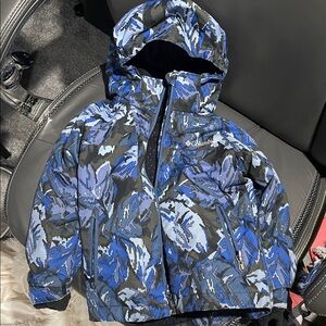 Boys Columbia Interchange Blue Jacket Coat Winter